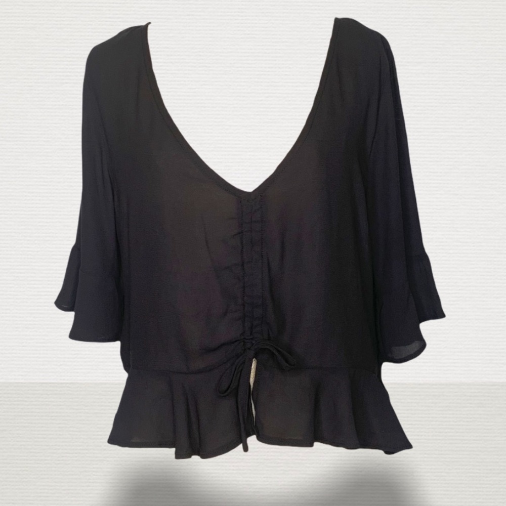 Princess Polly Good Feeling Ruched Top AU 16/US 12